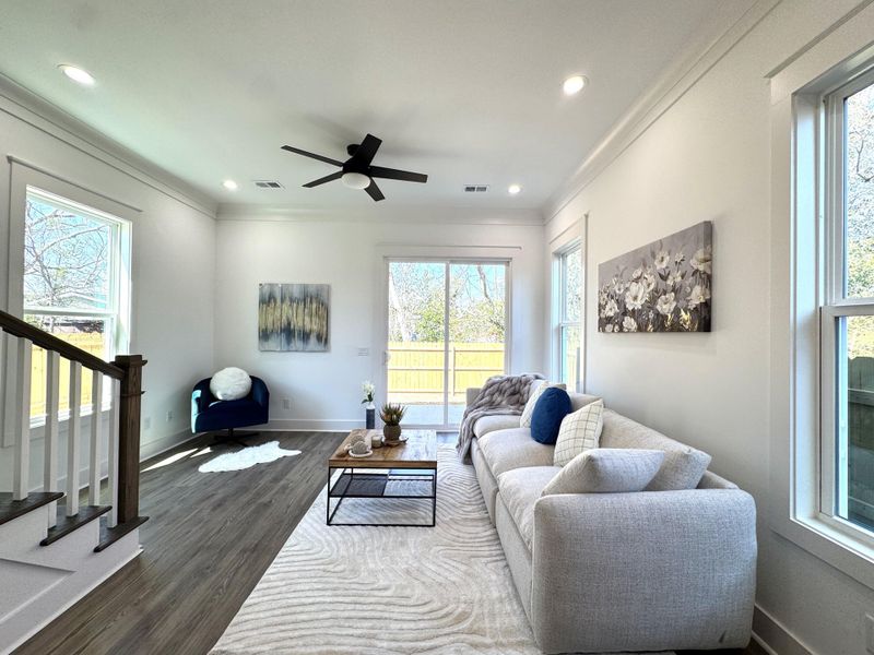 Furnished interior view inside a new home in , North Charleston (Image 6).
