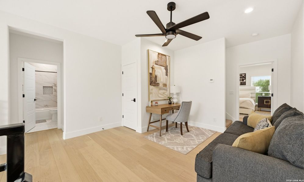 Furnished interior view inside a new home in , San Antonio (Image 13).