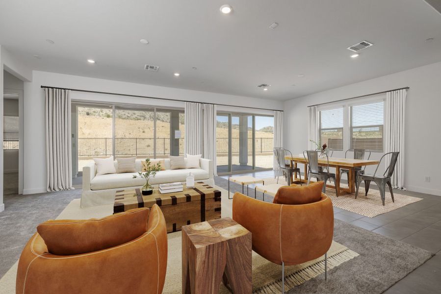 Representative furnished interior of a home built from the Ponderosa by William Ryan Homes in Silver Cross, San Tan Valley (Image 11).