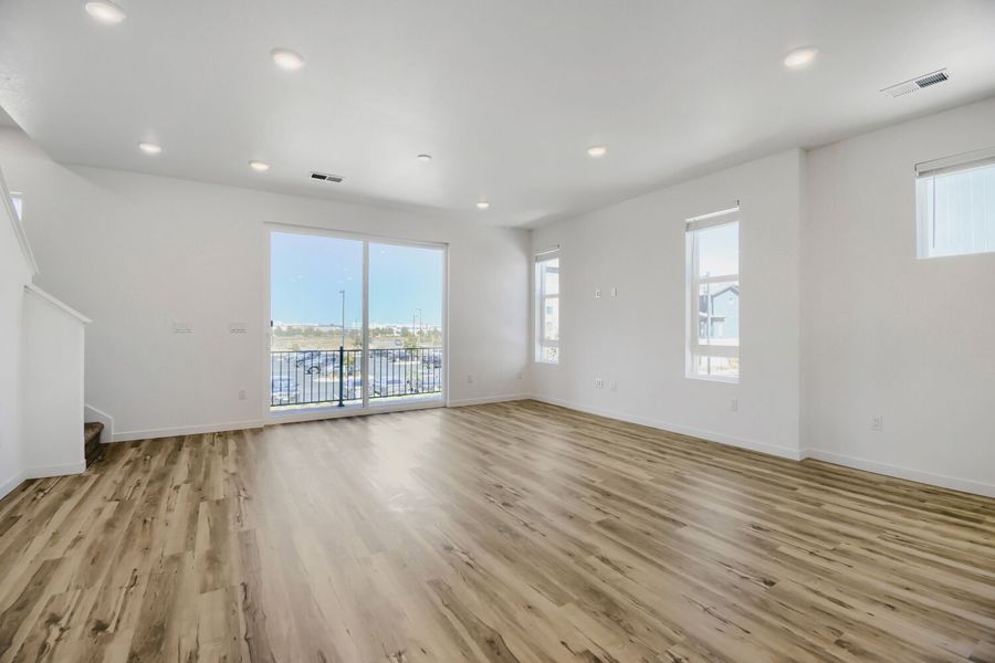 Spacious, unfurnished interior of a new home in Central Park, Denver (Image 8). Spacious, unfurnished interior of a new home in Central Park, Denver (Image 8).