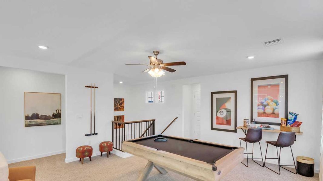 Furnished interior view inside a new home in Rosenbusch Ranch, Leander (Image 4).