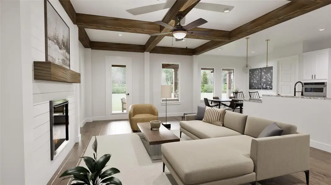 Furnished interior view inside a new home in , Magnolia (Image 4). Furnished interior view inside a new home in , Magnolia (Image 4).