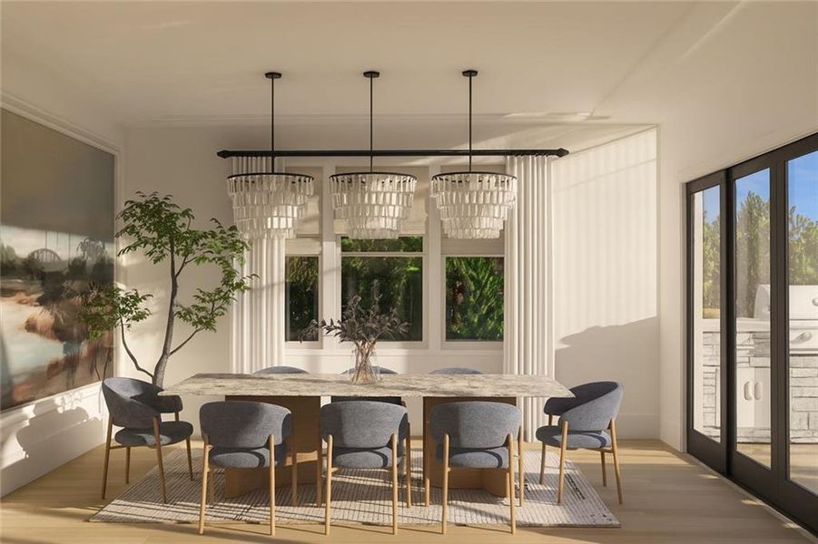 Furnished interior view inside a new home in Echo at Crabapple, Milton (Image 10). Furnished interior view inside a new home in Echo at Crabapple, Milton (Image 10).