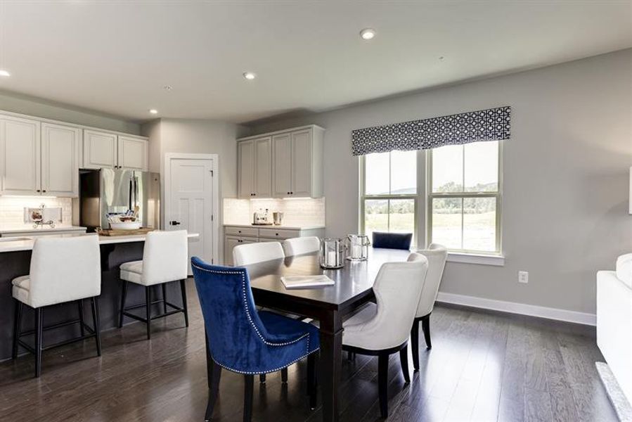Furnished interior view inside a new home in Lakes at Riverbend, Navassa (Image 3).