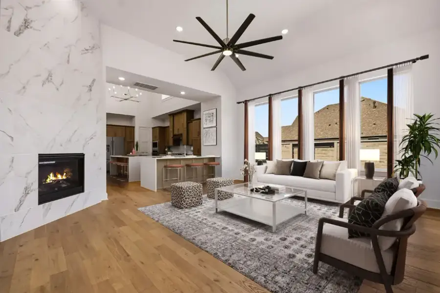 Furnished interior view inside a new home in Legacy, League City (Image 6). Furnished interior view inside a new home in Legacy, League City (Image 6).