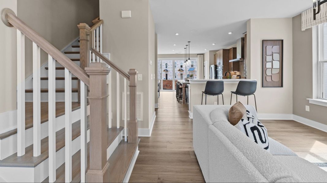 The Landon by DRB Homes in Greenway Overlook Charlotte NC - Living Space The Landon by DRB Homes in Greenway Overlook Charlotte NC - Living Space