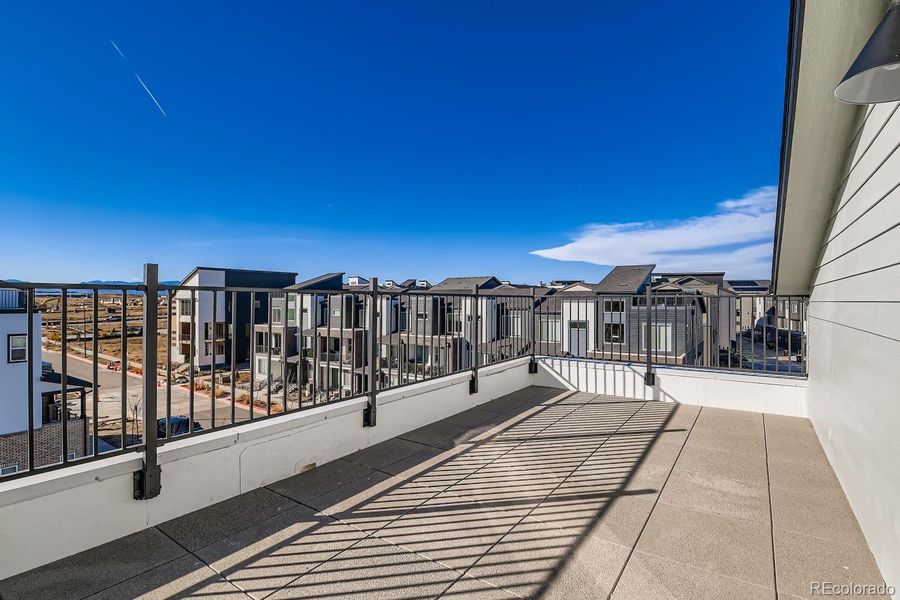 Exterior details and patio area of a home in , Broomfield (Image 22).