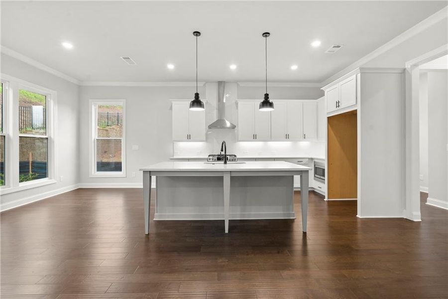 Furnished interior view inside a new home in Palisades Single Family, Cumming (Image 12).