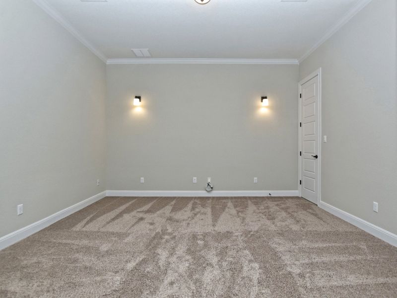 Representative unfurnished interior of a home built from the Avalon by Giddens Homes in Scofield Farms Estates, Georgetown (Image 201).