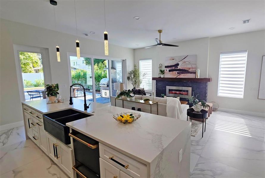 Furnished interior view inside a new home in , Sarasota (Image 64).