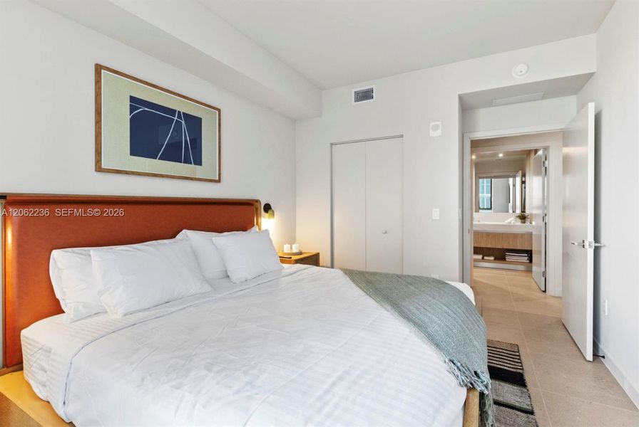Furnished interior view inside a new home in , Miami (Image 8).