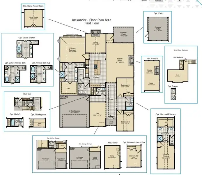 2D floor plan layout of this home in Callan Village, Lorena, TX (Image 2).