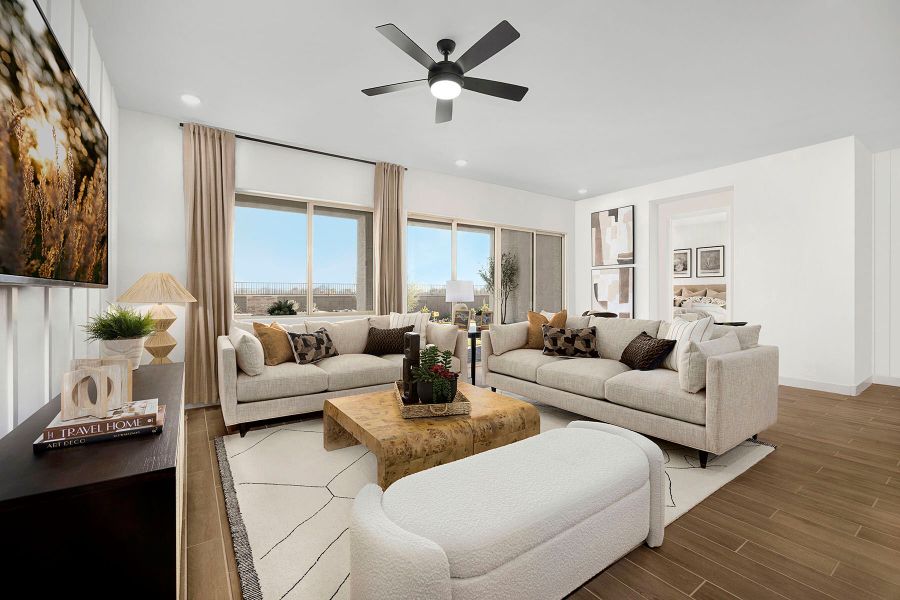 Representative furnished interior of a home built from the Azure by Mattamy Homes in White Tank Vistas, Waddell (Image 8).