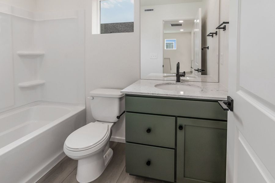 Furnished interior view inside a new home in Bloom, Fort Collins (Image 18). Furnished interior view inside a new home in Bloom, Fort Collins (Image 18).