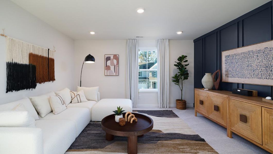 Furnished interior view inside a new home in Westport, York (Image 40).