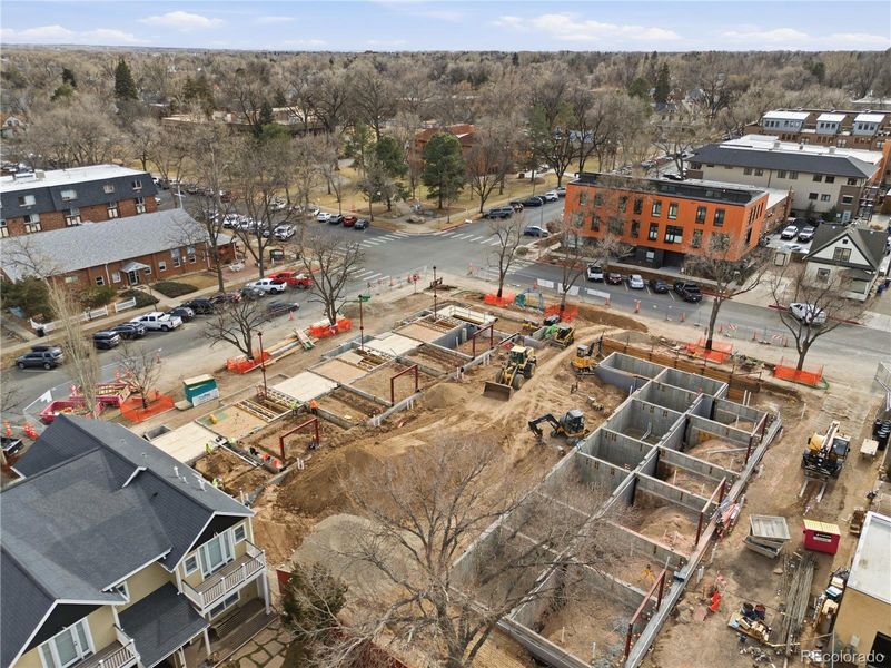 South Side Aerial - faces award winning L'Avenir!