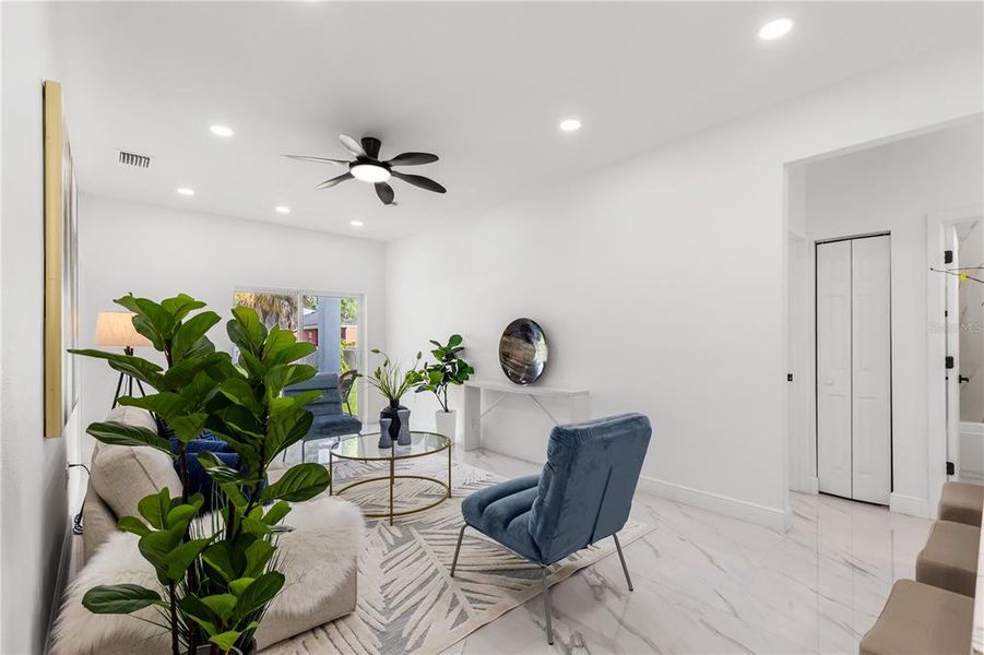 Furnished interior view inside a new home in , Tampa (Image 14).