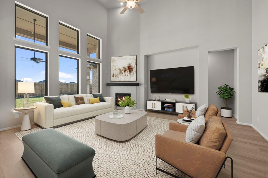 Furnished interior view inside a new home in , Conroe (Image 11). Furnished interior view inside a new home in , Conroe (Image 11).