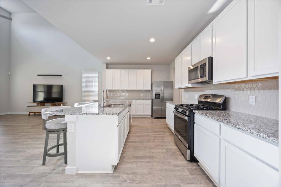 Furnished interior view inside a new home in Eagle Landing, Houston (Image 12). Furnished interior view inside a new home in Eagle Landing, Houston (Image 12).