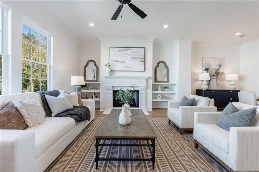 Furnished interior view inside a new home in , Alpharetta (Image 8). Furnished interior view inside a new home in , Alpharetta (Image 8).