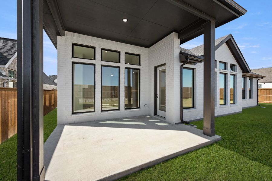 Exterior details and patio area of a home in Bridgewater, Midlothian (Image 4). Exterior details and patio area of a home in Bridgewater, Midlothian (Image 4).