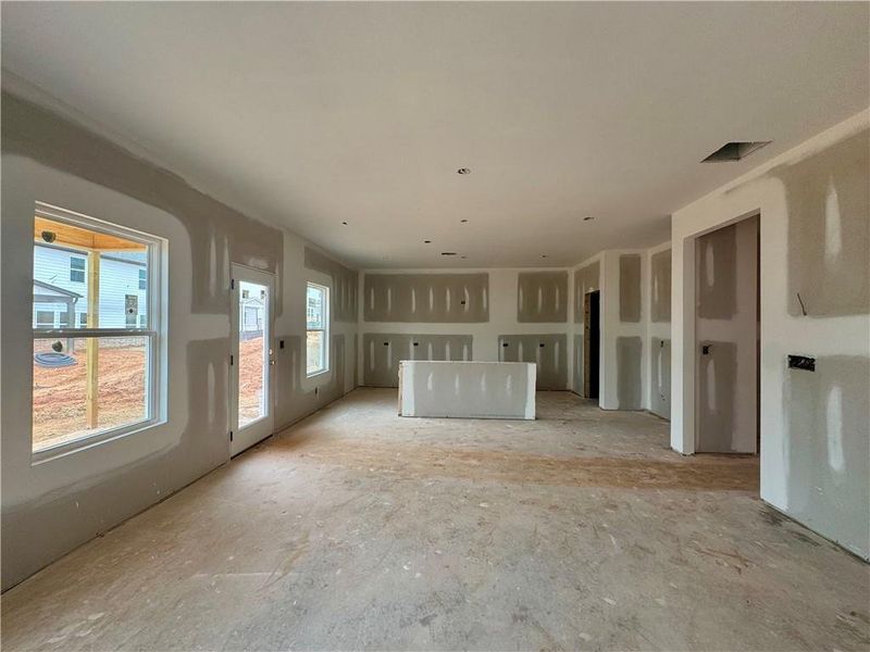 In-progress construction of a new home in Eastlyn Crossing, Flowery Branch, GA (Image 6).