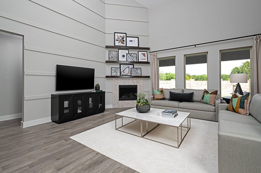 Representative furnished interior of a home built from the Ethan by Tri Pointe Homes in View at the Reserve, Mansfield (Image 5). Representative furnished interior of a home built from the Ethan by Tri Pointe Homes in View at the Reserve, Mansfield (Image 5).