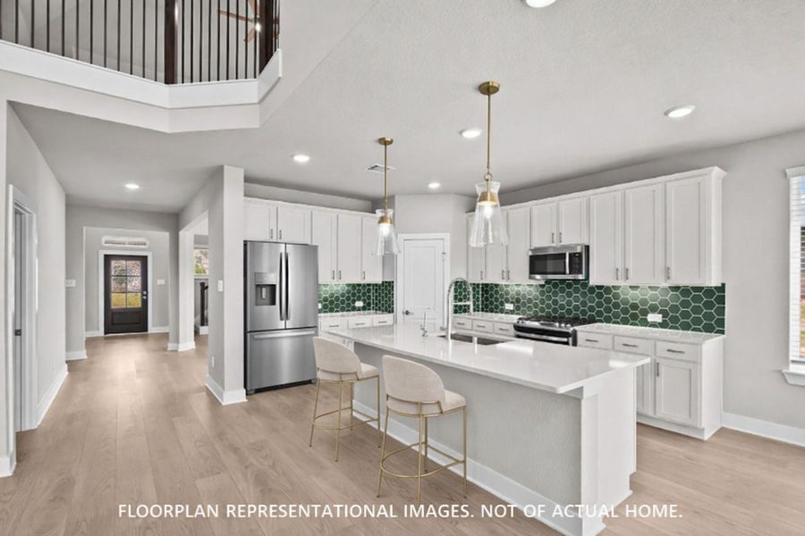 Furnished interior view inside a new home in Sorella, Tomball (Image 6).