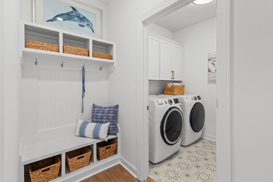 Representative furnished interior of a home built from the The Longboard by Chesapeake Homes in Coastal Club of the Carolinas, Calabash (Image 34).