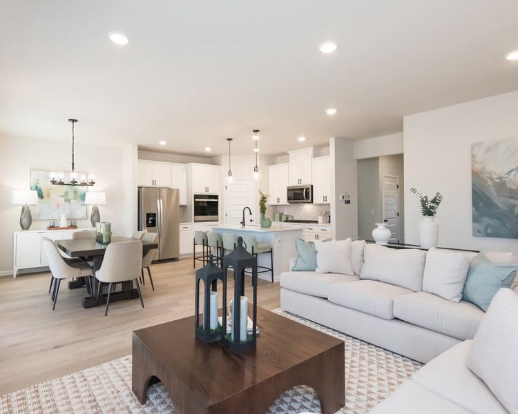 Furnished interior view inside a new home in Vines at Mill Creek - Estate Series, Braselton (Image 8).