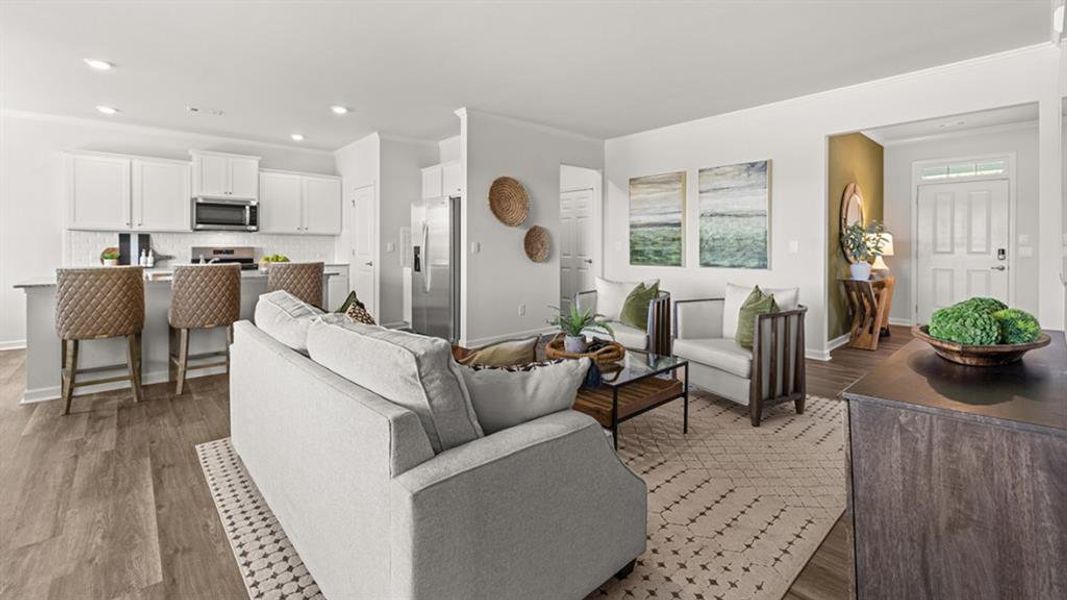 Furnished interior view inside a new home in Lost Creek, Dallas (Image 11).