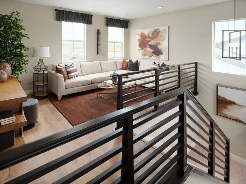 Representative furnished interior of a home built from the 4036 by Tri Pointe Homes in The Aurora Highlands, Aurora (Image 7).