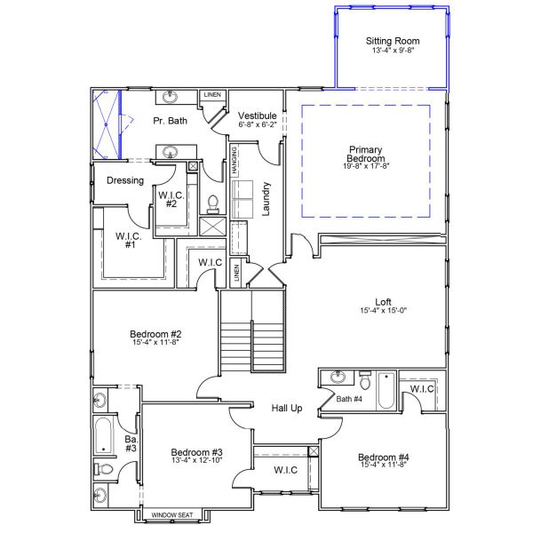 2D floor plan layout of this home in Arcadia, Myrtle Beach, SC (Image 4).