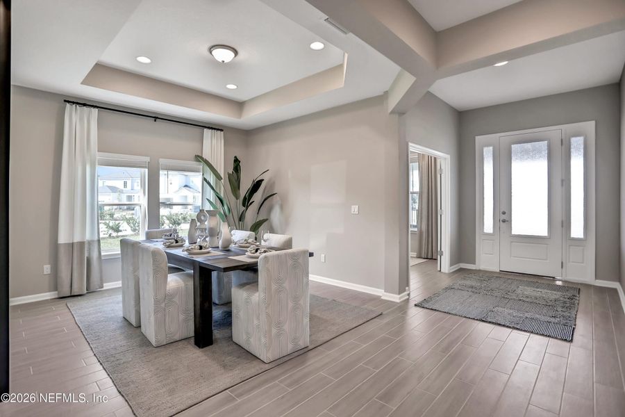 Furnished interior view inside a new home in , Green Cove Springs (Image 8). Furnished interior view inside a new home in , Green Cove Springs (Image 8).