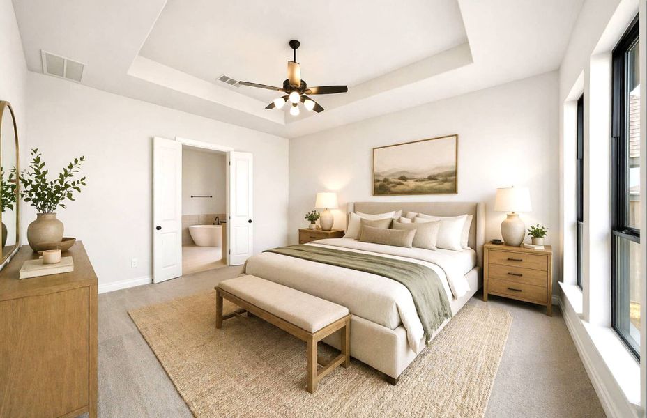 Furnished interior view inside a new home in Bridgeland 50′, Cypress (Image 10). Furnished interior view inside a new home in Bridgeland 50′, Cypress (Image 10).