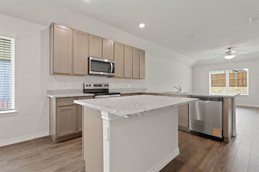 Furnished interior view inside a new home in Burgess Meadows, Cleburne (Image 5). Furnished interior view inside a new home in Burgess Meadows, Cleburne (Image 5).