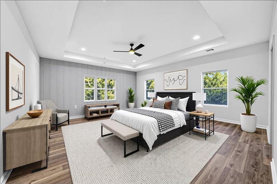 Furnished interior view inside a new home in , Atlanta (Image 2).