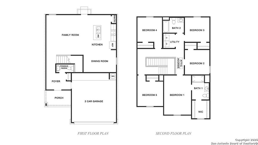 2D floor plan layout of this home in Avenida, Converse, TX (Image 3).
