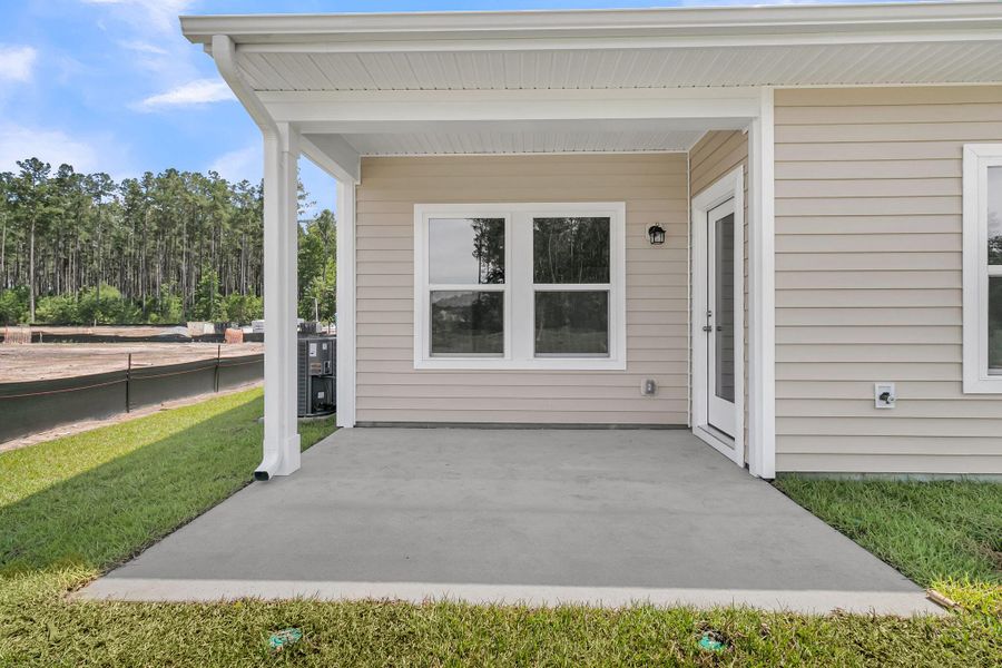 Exterior details and patio area of a home in , Summerville (Image 4). Exterior details and patio area of a home in , Summerville (Image 4).