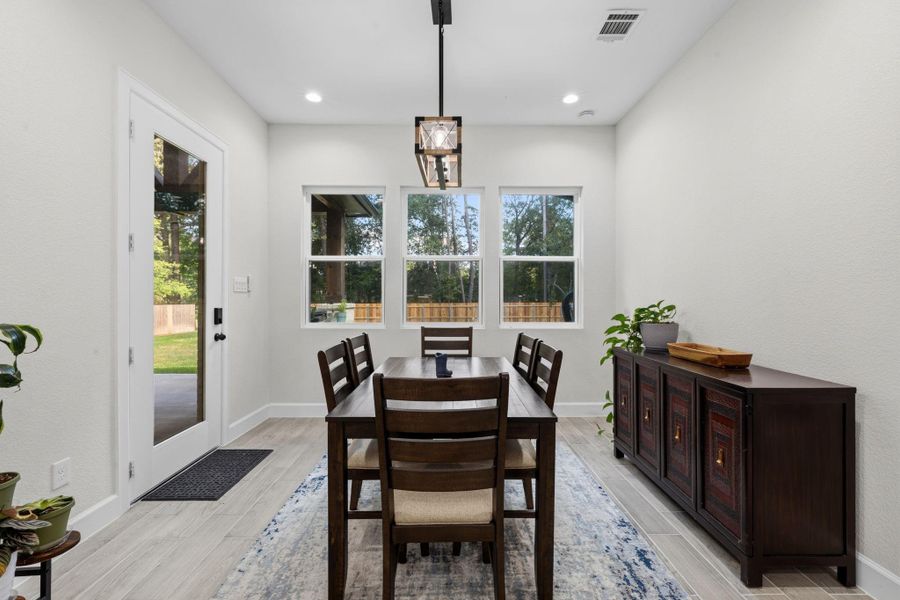 DINING ROOM -Dedicated dining space is positioned just off the kitchen.
