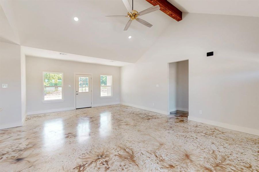 Spacious, unfurnished interior of a new home in , Sunset (Image 8).