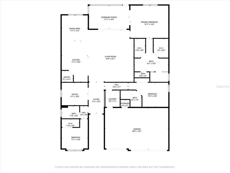 2D floor plan layout of this home in , Englewood, FL (Image 4).