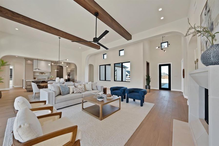 Furnished interior view inside a new home in Azalea Hollow, Midlothian (Image 8).