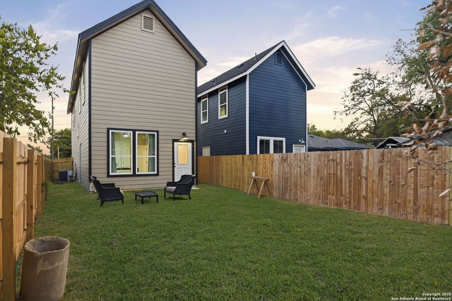 Exterior details and patio area of a home in , San Antonio (Image 26).