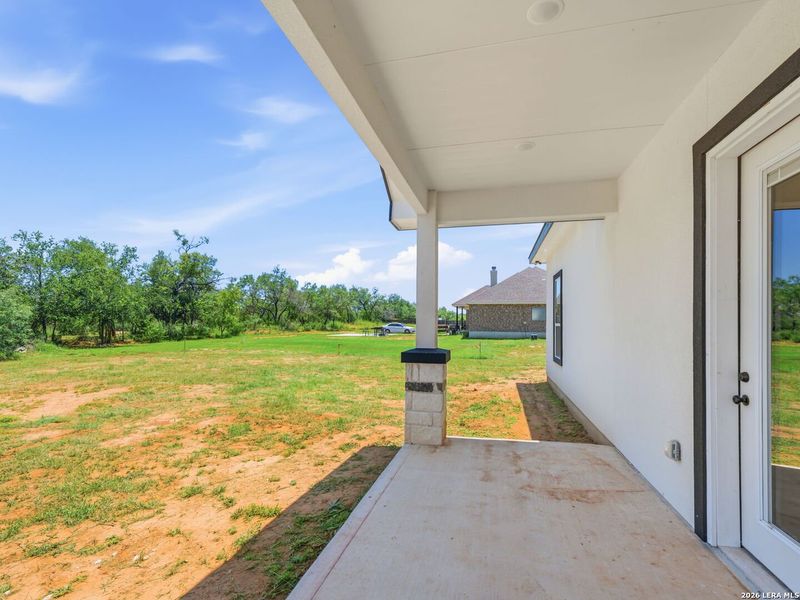 Exterior details and patio area of a home in , Lytle (Image 25).