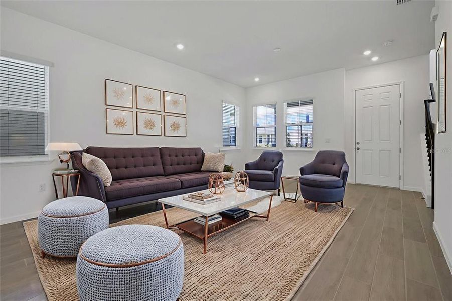 Furnished interior view inside a new home in Serenade at Ovation, Winter Garden (Image 13).