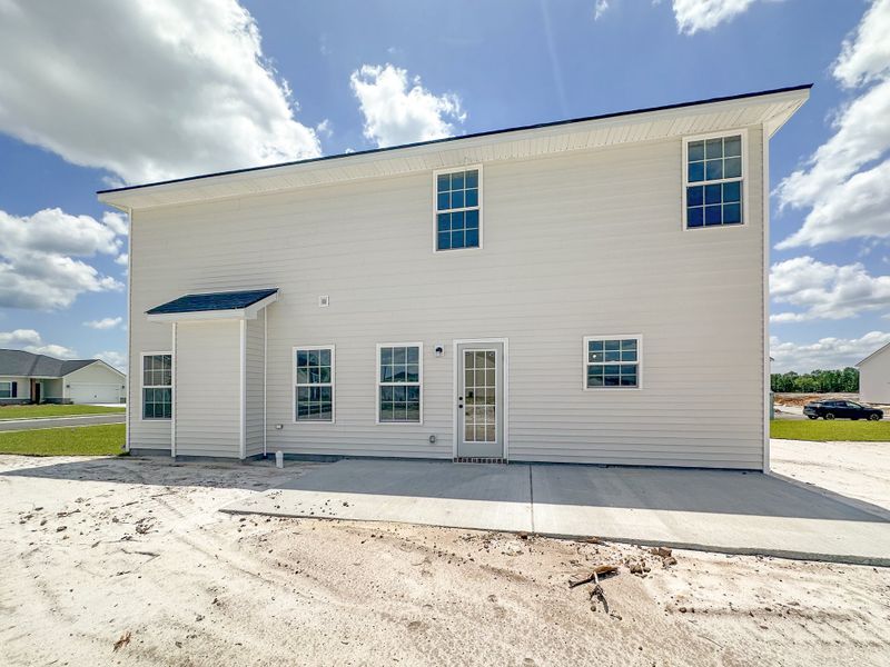Exterior details and patio area of a home in Doctor's Creek, Ludowici (Image 2).