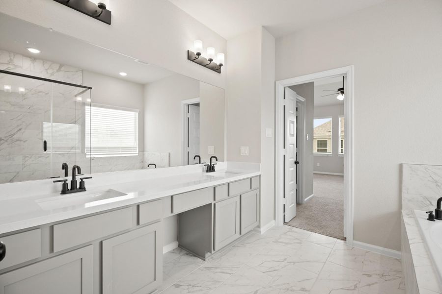 Relaxing primary bath (*Photo not of actual home and used for illustration purposes only.)