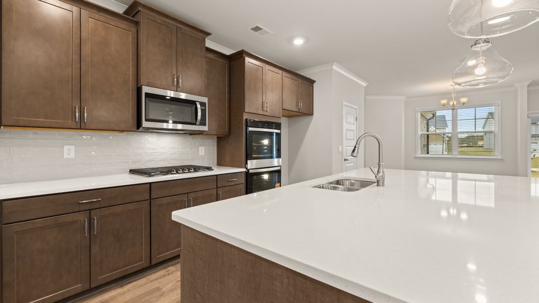 Furnished interior view inside a new home in Heritage Pointe, Senoia (Image 8).