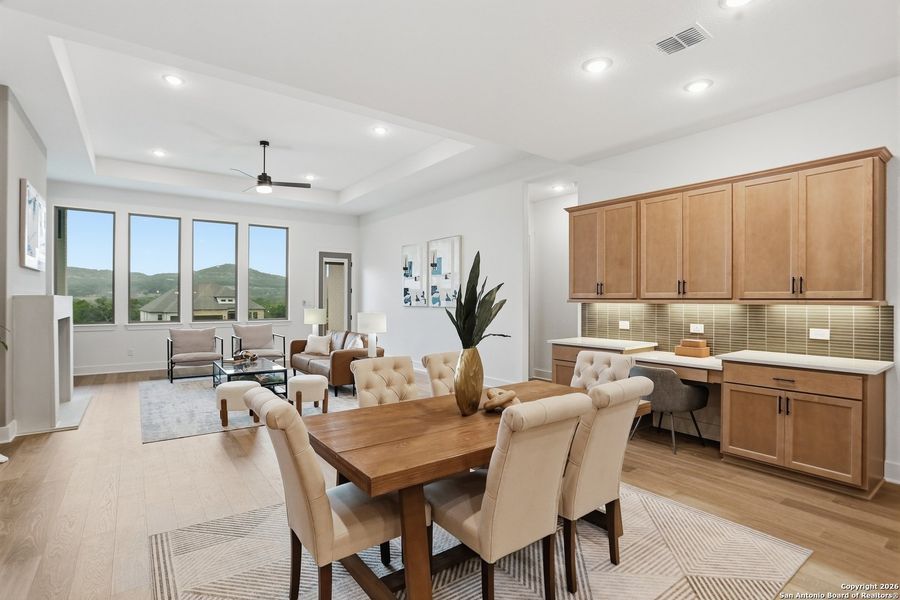 Furnished interior view inside a new home in Kinder Ranch - 70', San Antonio (Image 8).